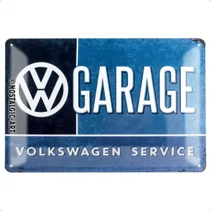 Nostalgic-Art Retro Tin Sign, Volkswagen – VW Garage – Car gift idea, Metal Plaque, Vintage design for wall decoration, 7.9" x 11.8"