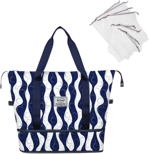 NPBAG Women Travel Duffel, Multi Functional Large Expandable Weekender Carry-on Tote, Gym Workout Overnight Bag, Mommy Hospital Bag for Labor and Delivery