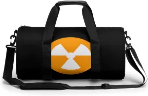 Nuclear Danger Gym Bag for Men Women Cylindrical Gym Duffle Bags Travel Sports Carryon Gymbag 17.7in/9in/9in