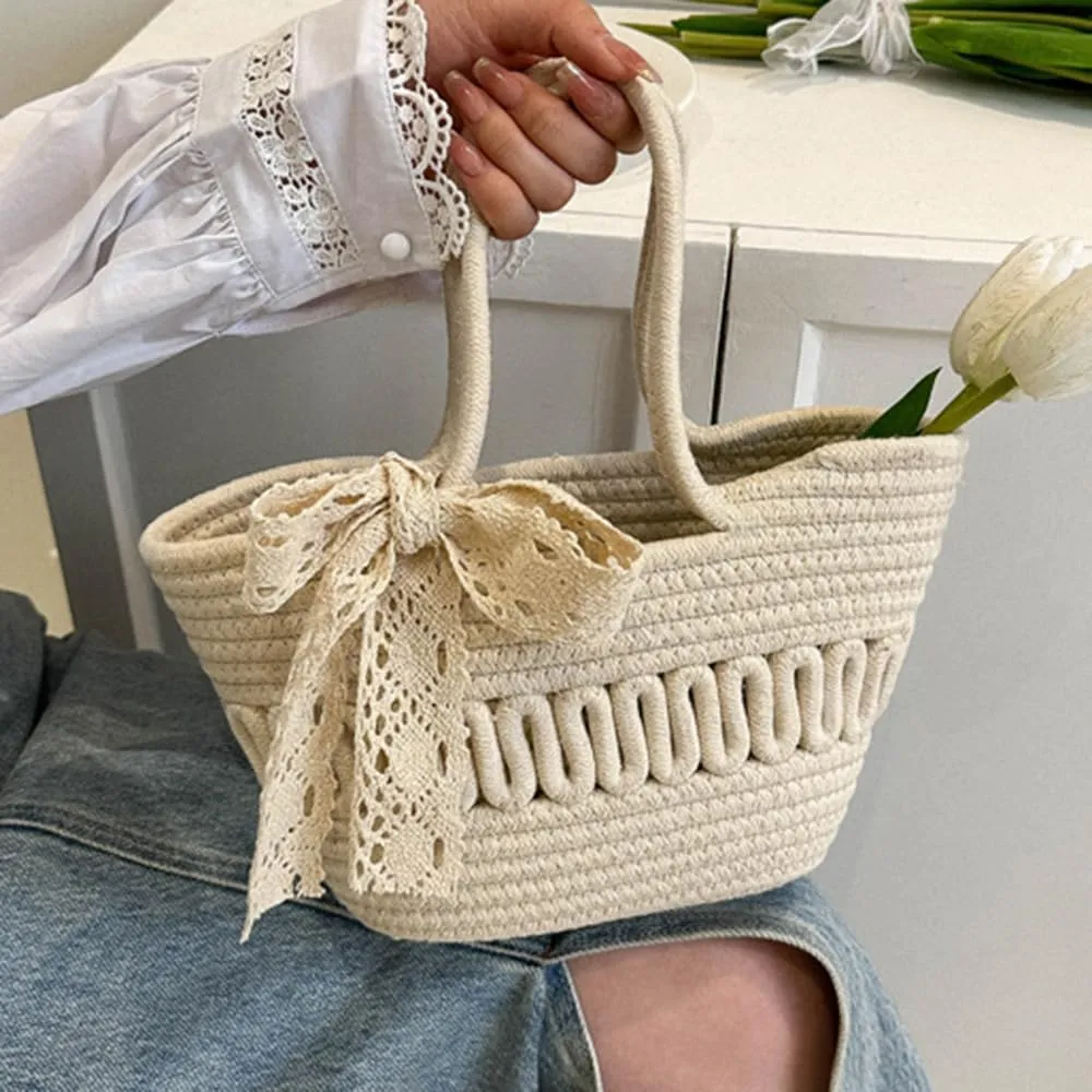 Octwine Straw Beach Bag for Women Summer Handwoven Tote Bags Purse Handle Straw Handbag Clutch for Women