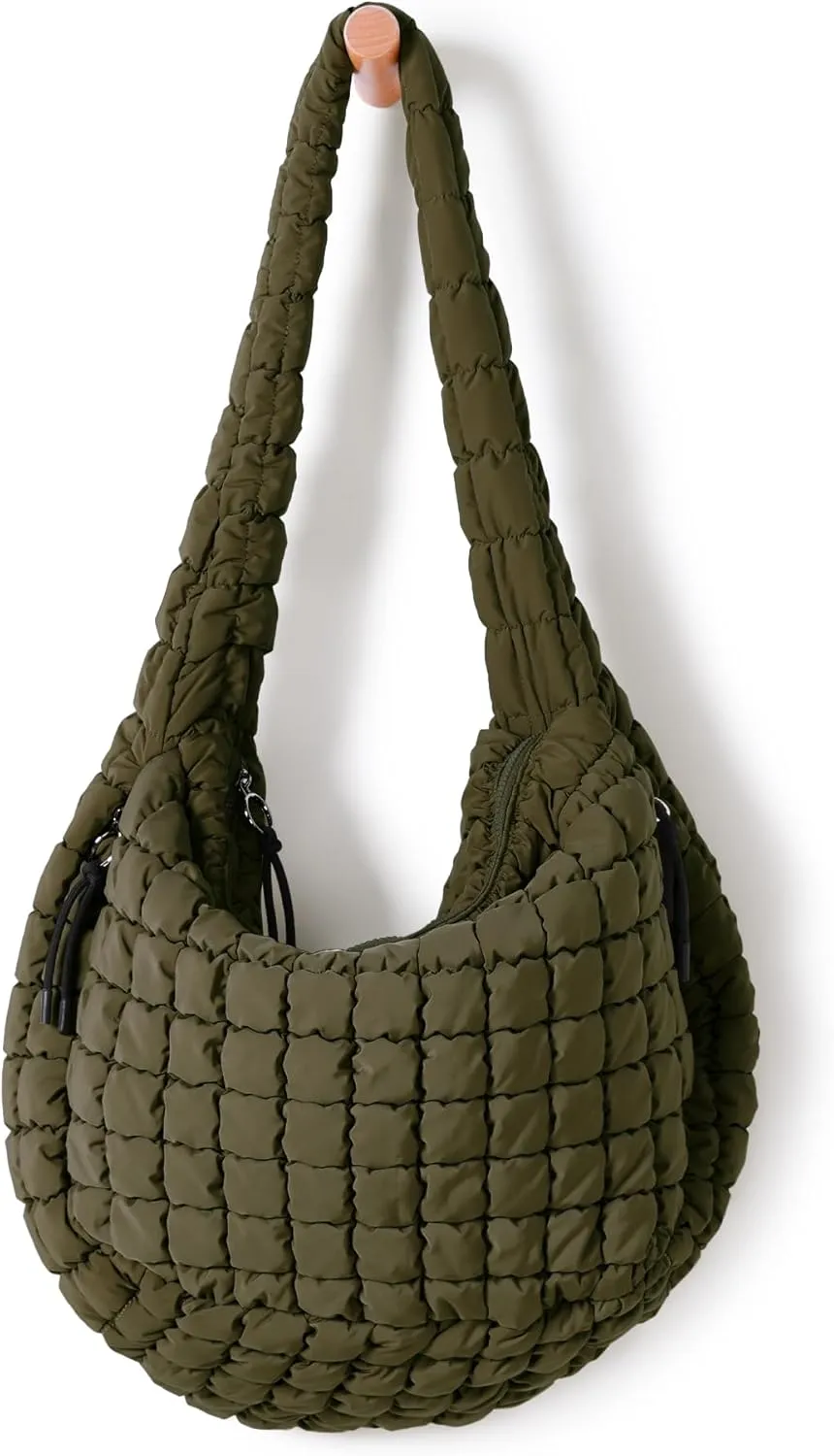 ODODOS Quilted Carryall Tote Bag for Women Crossbody Large Hobo Lightweight Padding Shoulder Bag