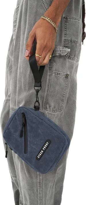 Odor Resistant Unisex Cross Body Sling Bag, Small Chest Bag Suede Daypack for Traveling, Outdoors, and Festivals