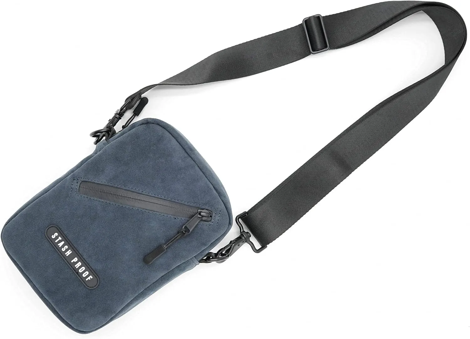 Odor Resistant Unisex Cross Body Sling Bag, Small Chest Bag Suede Daypack for Traveling, Outdoors, and Festivals