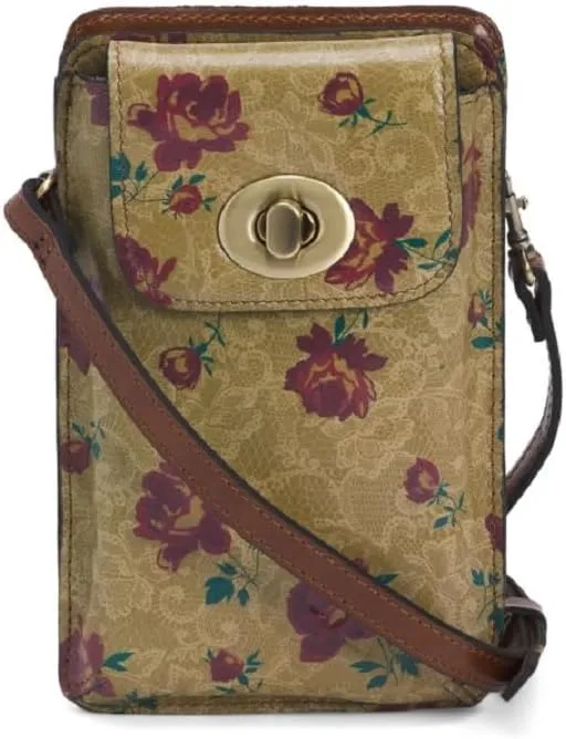Patricia Nash Felicita Phone Crossbody (WESTERN LACE PRINT)