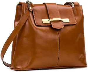 Patricia Nash Larone North/South Shoulder Bag for Women, Tan, 12.25" x 13" x 5.5"
