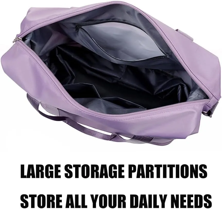 Pepepo Travel Bag with Removable Wheels, Large Capacity Kulken Travel Bags with pull handle, Universal Expandable Foldable Rolling Duffle Tote, Dry and wet separation (black)