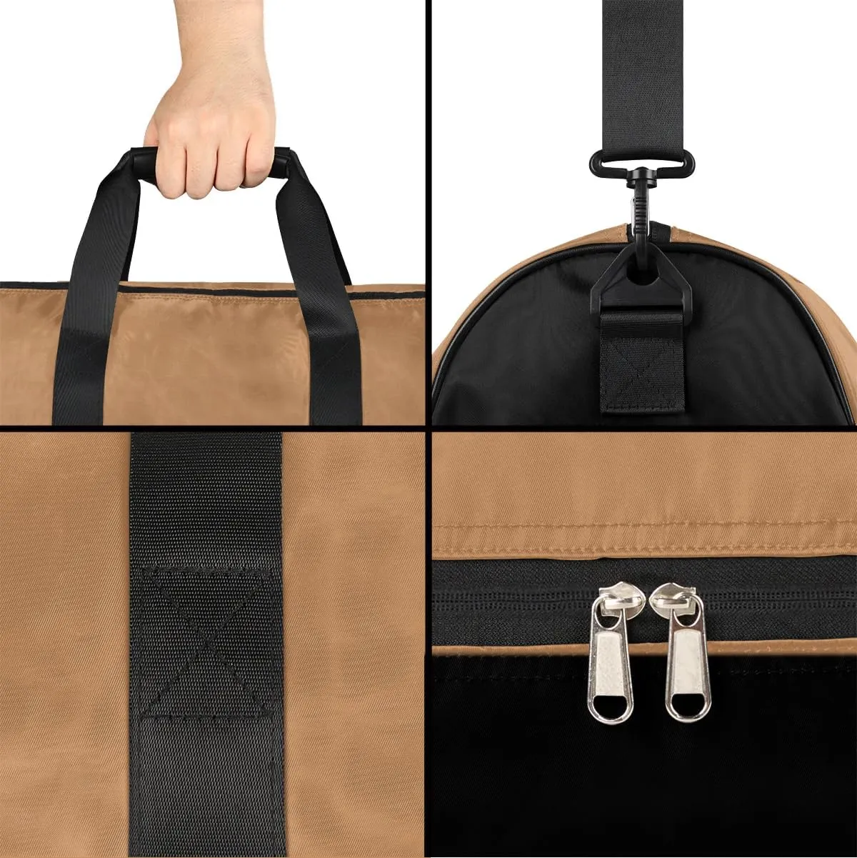 Personalized Gym Duffel Bag for Mens Large Duffel Bags Men Women Travel Duffel Bags Gym Accessories for Men Women Dark Orange