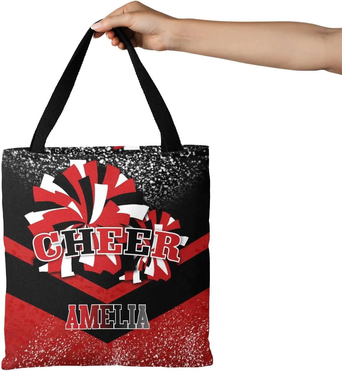 Personalized Name Cheerleading Gifts Gym Handbag Gift Bags Christmas Treat Bags for Holiday Party Gift Bags