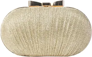 Pleated Evening Bag for Women Sequin Clutch Bag Ladies Sparkly Handbag Bridal Wedding Purse Glitter Shoulder Bag