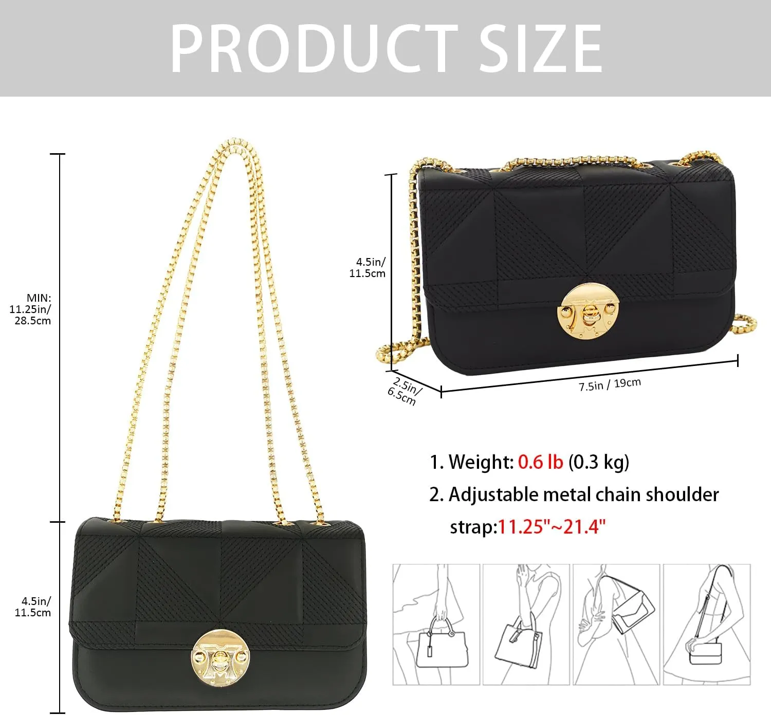 PORT&LOTUS Mini Shoulder Bag for Women PU Leather Small Bags for Women Little Tote Bag Women Purses