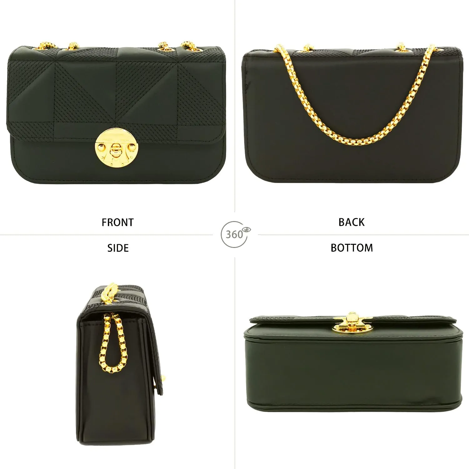 PORT&LOTUS Mini Shoulder Bag for Women PU Leather Small Bags for Women Little Tote Bag Women Purses