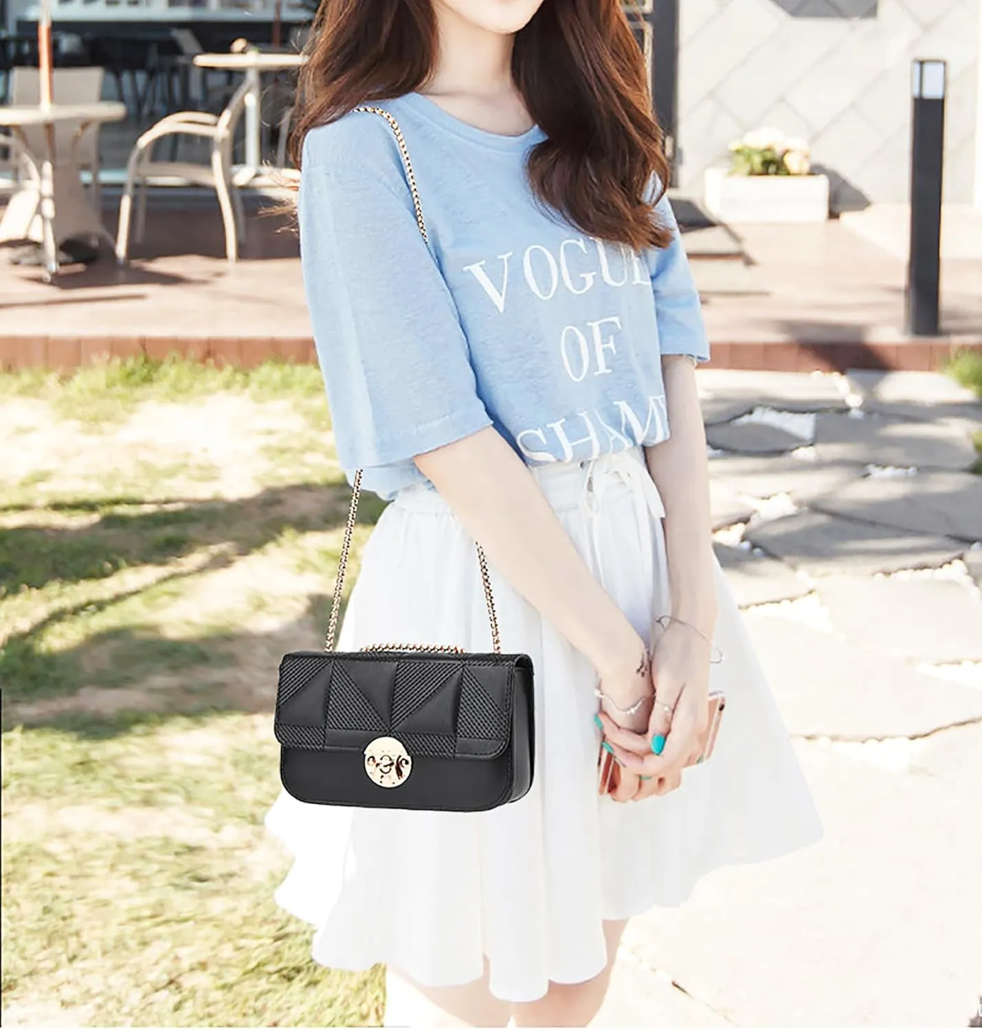 PORT&LOTUS Mini Shoulder Bag for Women PU Leather Small Bags for Women Little Tote Bag Women Purses