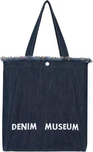 Premium Red Yarn Fringe Boho Denim Tote Bag for Women – 2025 Summer Niche Lightweight Foldable Designer Shoulder Purse