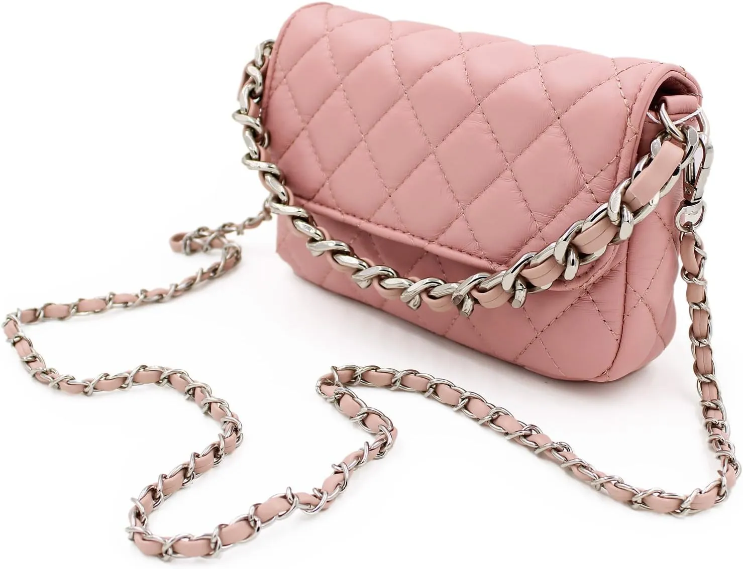 Premium Small Soft Vegan Leather Quilted Shoulder Bag Crossbody Handbag