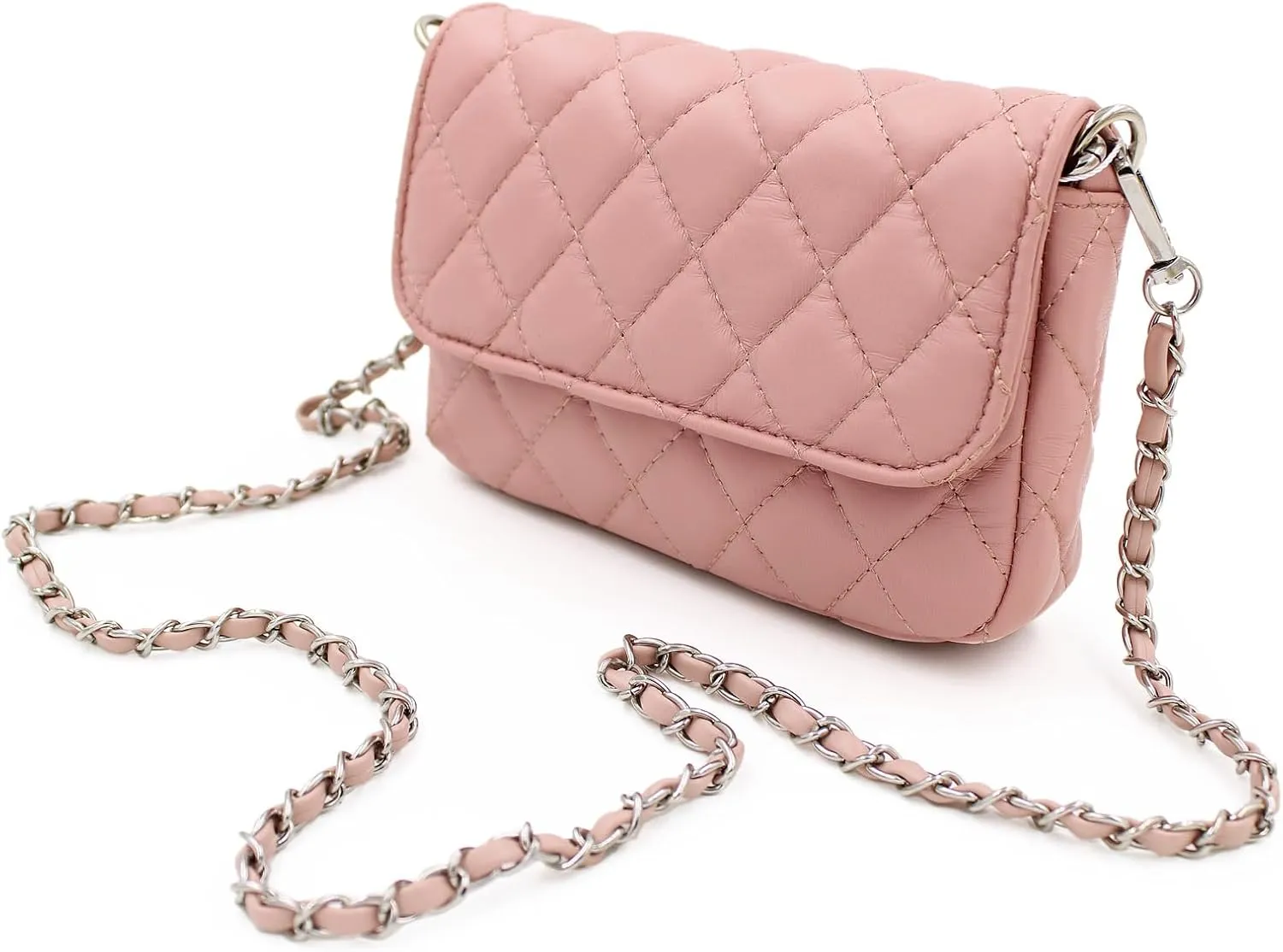 Premium Small Soft Vegan Leather Quilted Shoulder Bag Crossbody Handbag