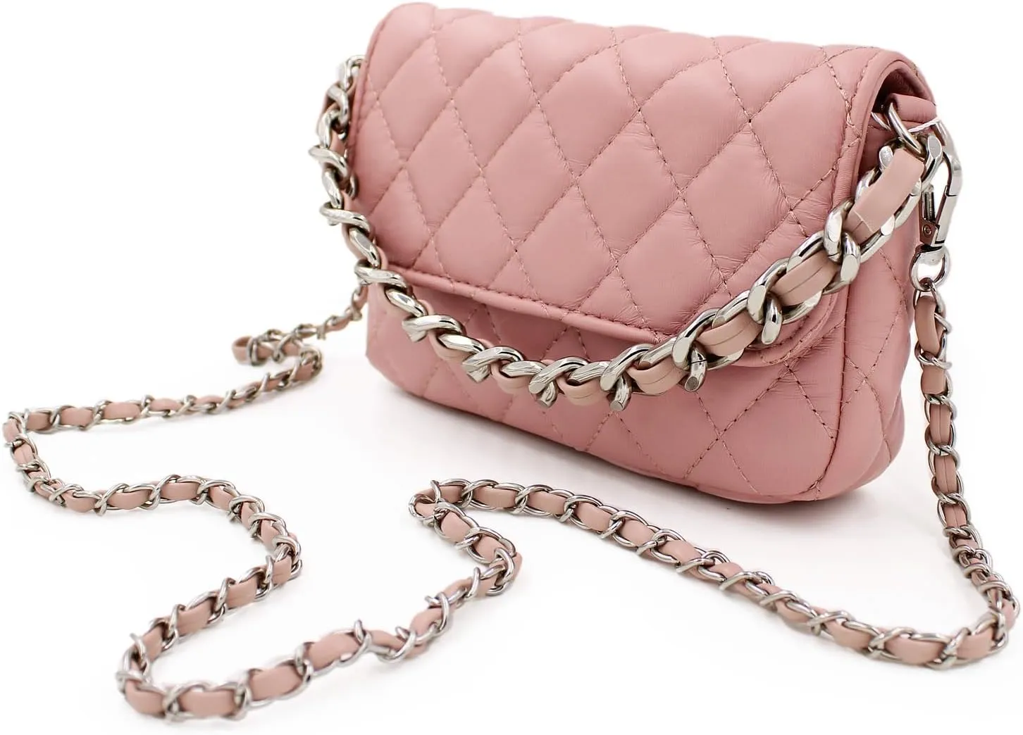 Premium Small Soft Vegan Leather Quilted Shoulder Bag Crossbody Handbag