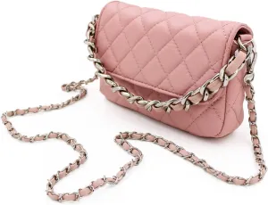 Premium Small Soft Vegan Leather Quilted Shoulder Bag Crossbody Handbag