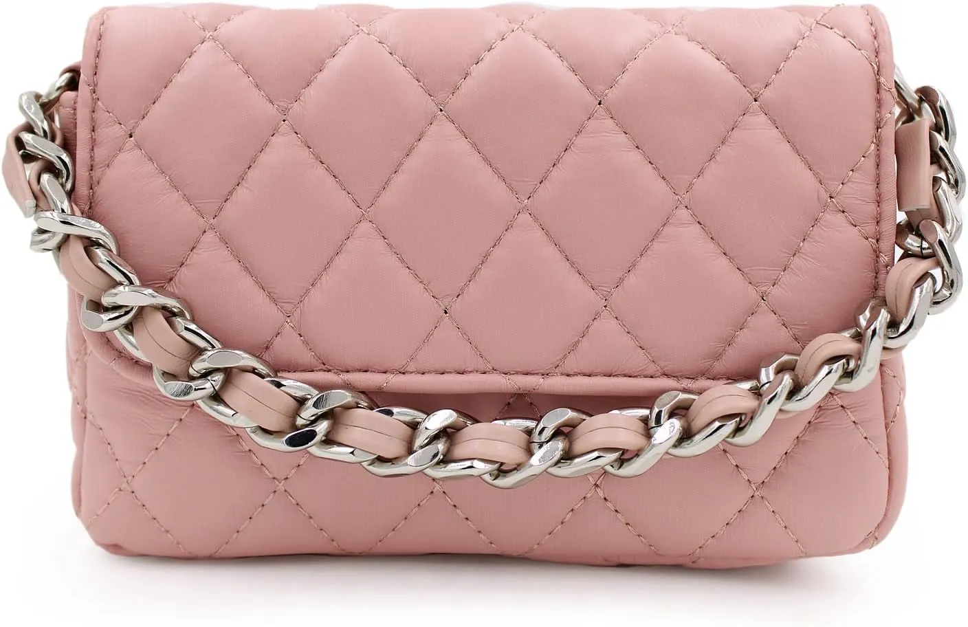 Premium Small Soft Vegan Leather Quilted Shoulder Bag Crossbody Handbag