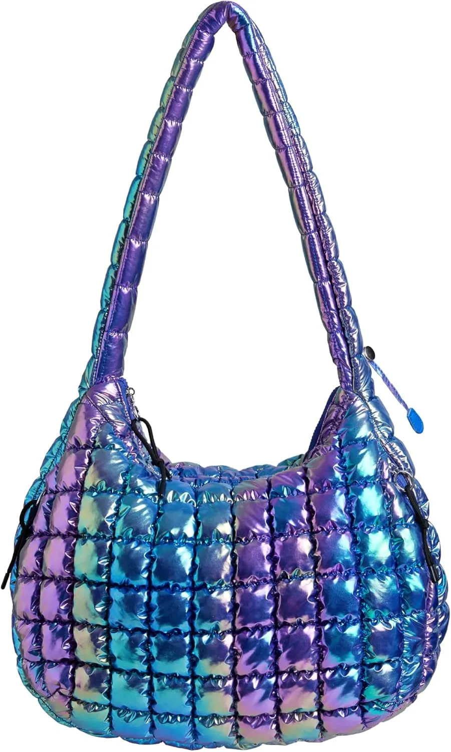 Puffer Quilted Shoulder Bag for Women Padding Shoulder Bag Puffy Hobo Bag Trendy Tote Bag 2025