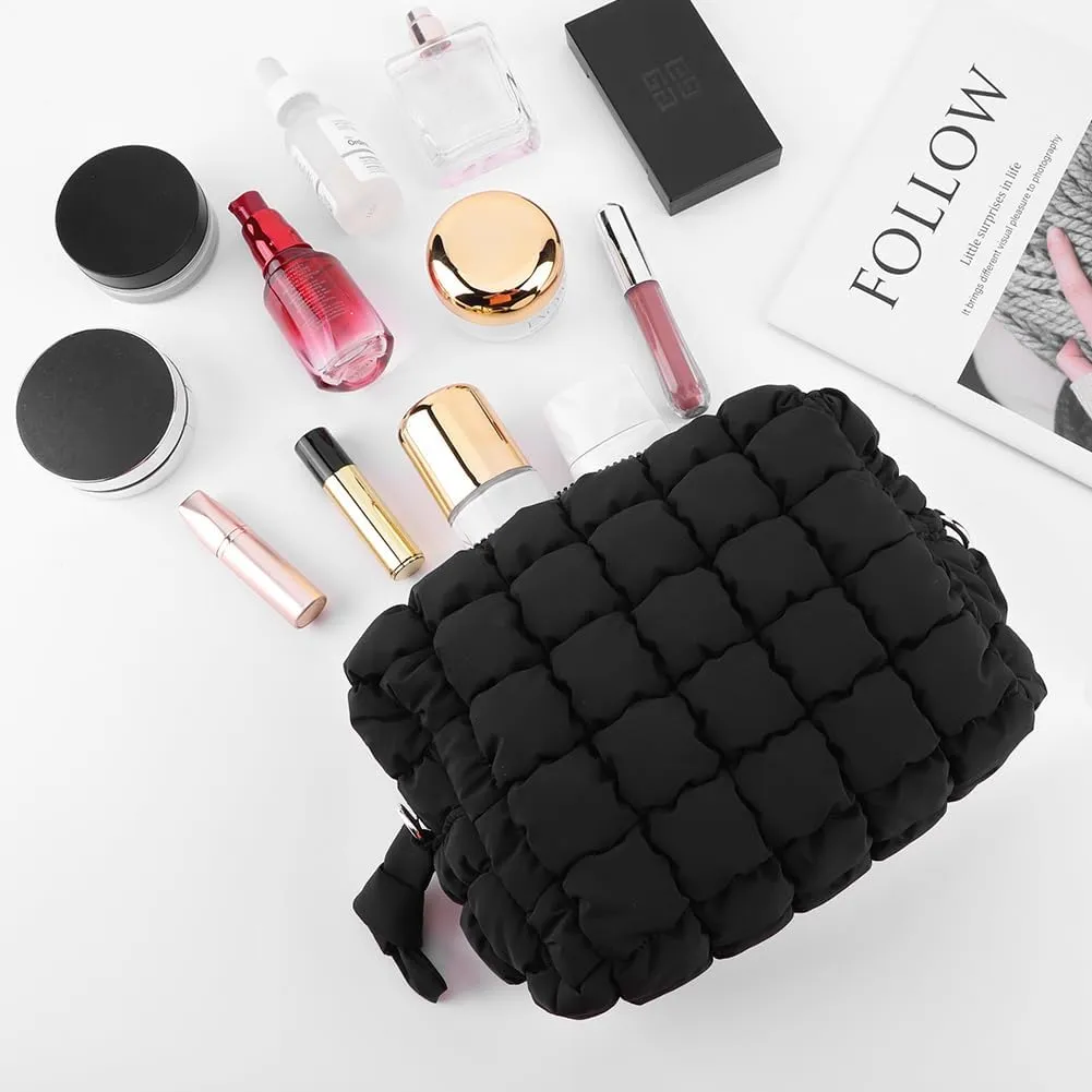 Puffer Shoulder Bag Small Quilted Crossbody Bag for Women Puffer Tote Bag Puffy Purse Cute Quilted Makeup Bag