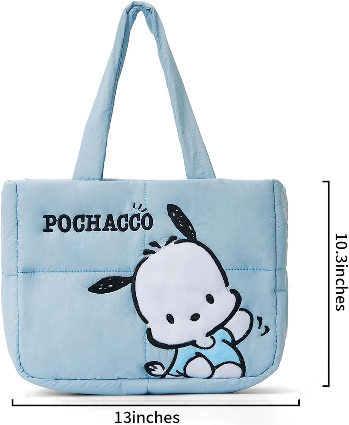 Puffer Tote Bag for Women, Cartoon Quilted Handbag, Lightweight puffy Shoulder Bags Purse, for Work Travel Gym Shop