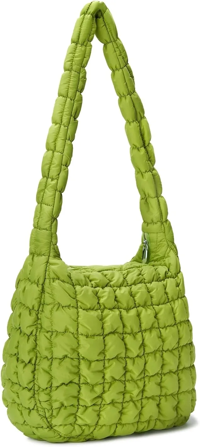 Puffer Tote Bag for Women Quilted Tote Bag Quilted Crossbody Bag Lightweight Padding Pufferr Shoulder Bag