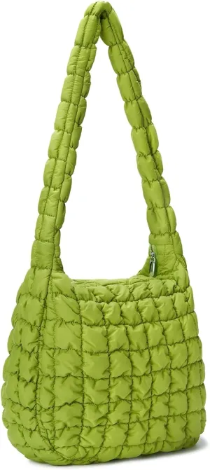Puffer Tote Bag for Women Quilted Tote Bag Quilted Crossbody Bag Lightweight Padding Pufferr Shoulder Bag
