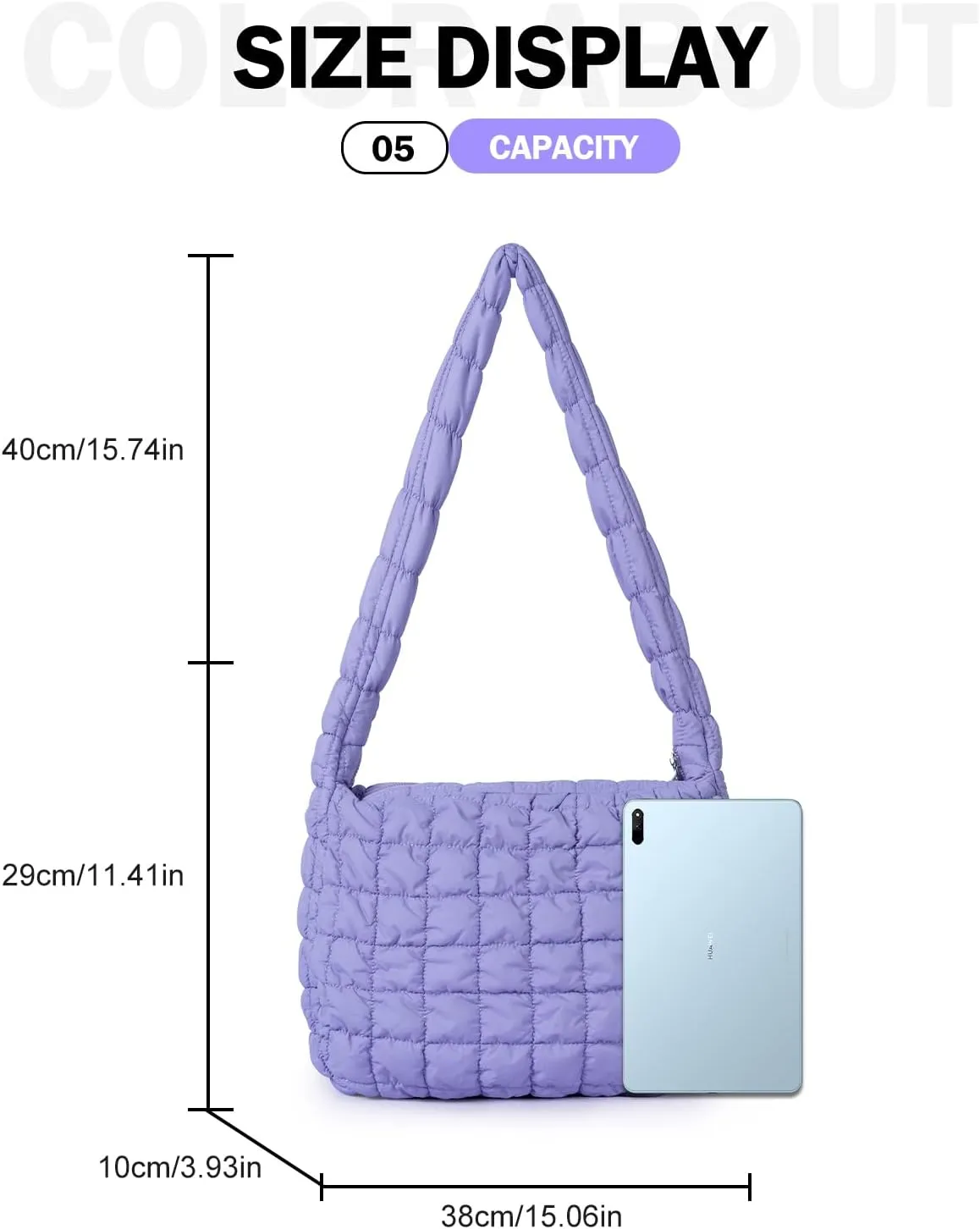 Puffer Tote Bag for Women Quilted Tote Bag Quilted Crossbody Bag Lightweight Padding Pufferr Shoulder Bag