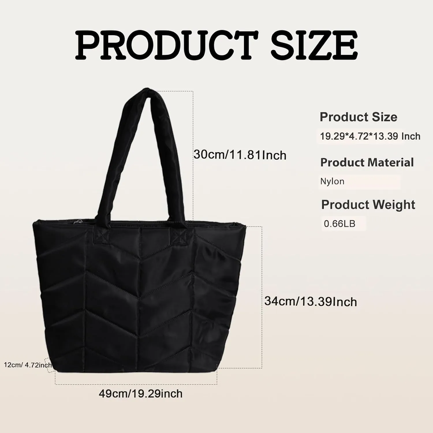 Puffer Tote Bag for Women,Lightweight Wave Quilted Padded Puffer Hobo Shoulder Bag and Work Bags for Travel Daily