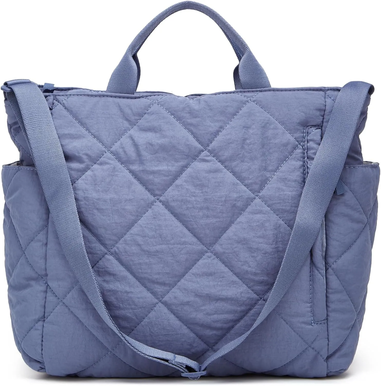 Puffer Tote Bag Women Quilted Crossbody Handbag Lattice Padded Puffy Purse Casual Satchel Bag