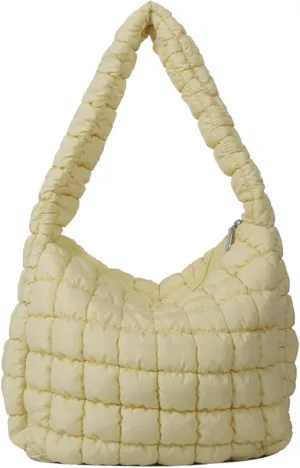 Puffer Tote Bag Women Quilted Shoulder Bags Puffy Bubble Pleated Purse Nylon Padding Cloud Crossbody Bag 2025