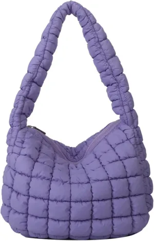 Puffer Tote Bag Women Quilted Shoulder Bags Puffy Bubble Pleated Purse Nylon Padding Cloud Crossbody Bag 2025