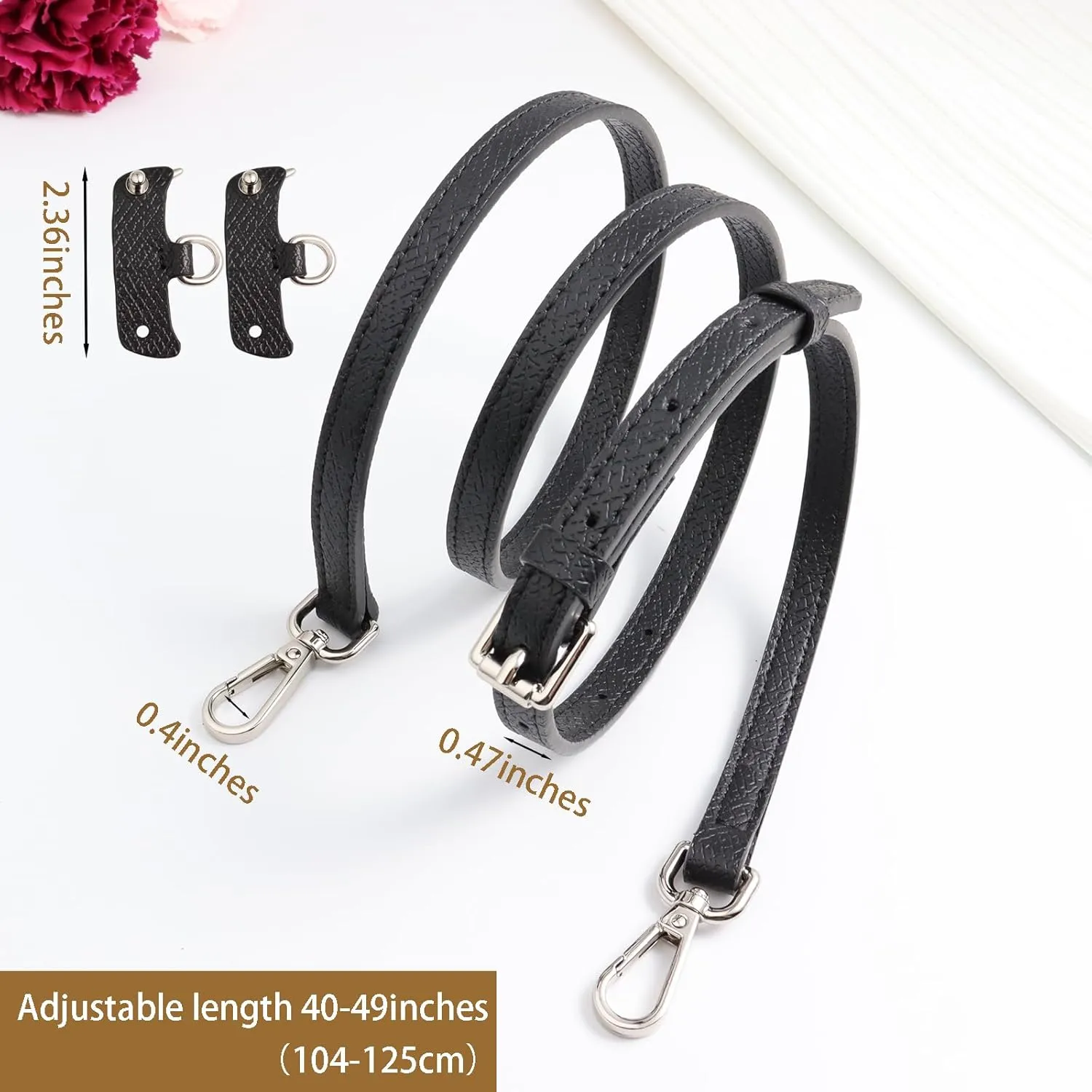 Purse Strap Kit for Longchamp Bag，Crossbody Strap Compatible for Longchamp Mini Pouch Conversion Kit