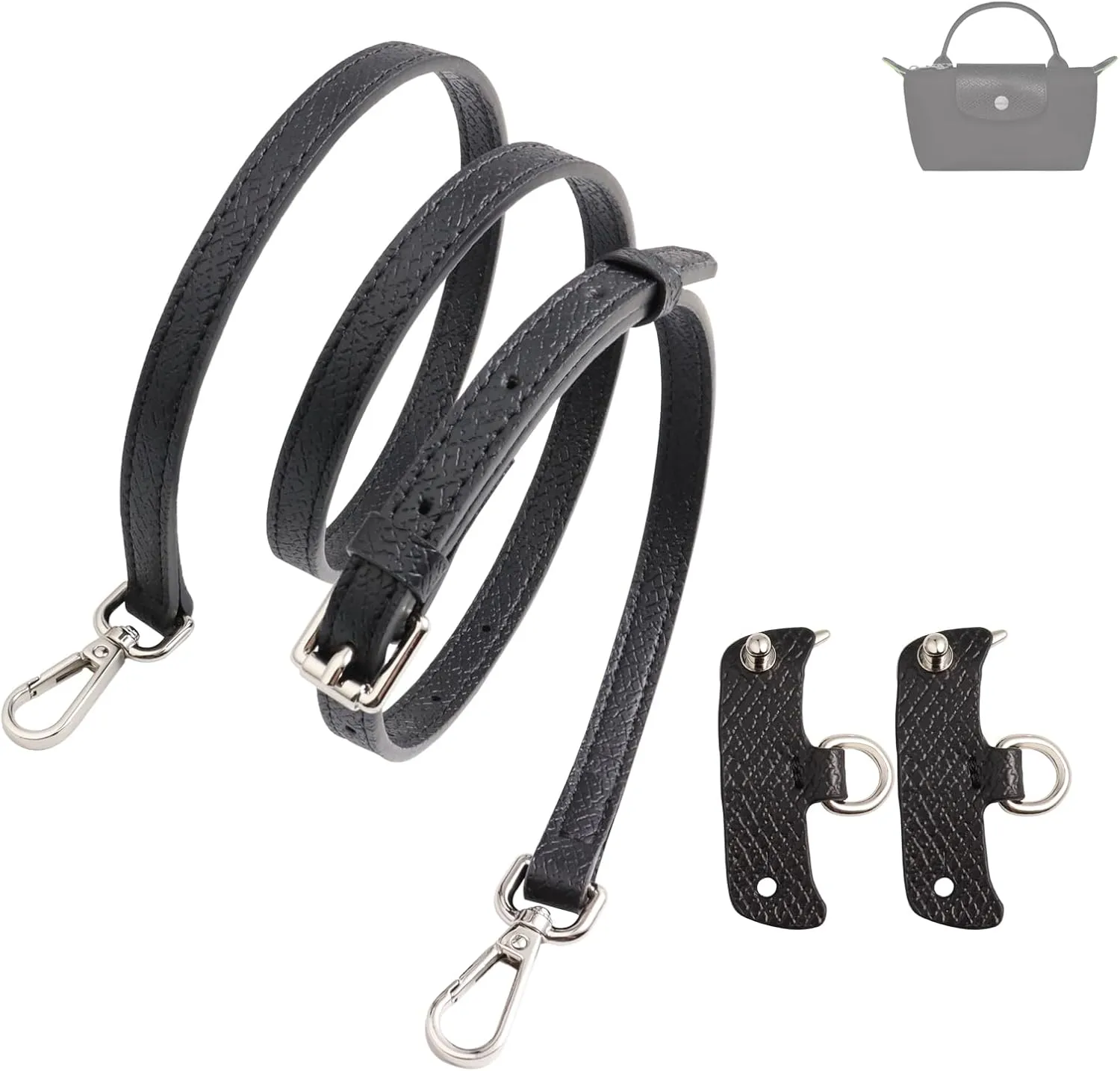 Purse Strap Kit for Longchamp Bag，Crossbody Strap Compatible for Longchamp Mini Pouch Conversion Kit