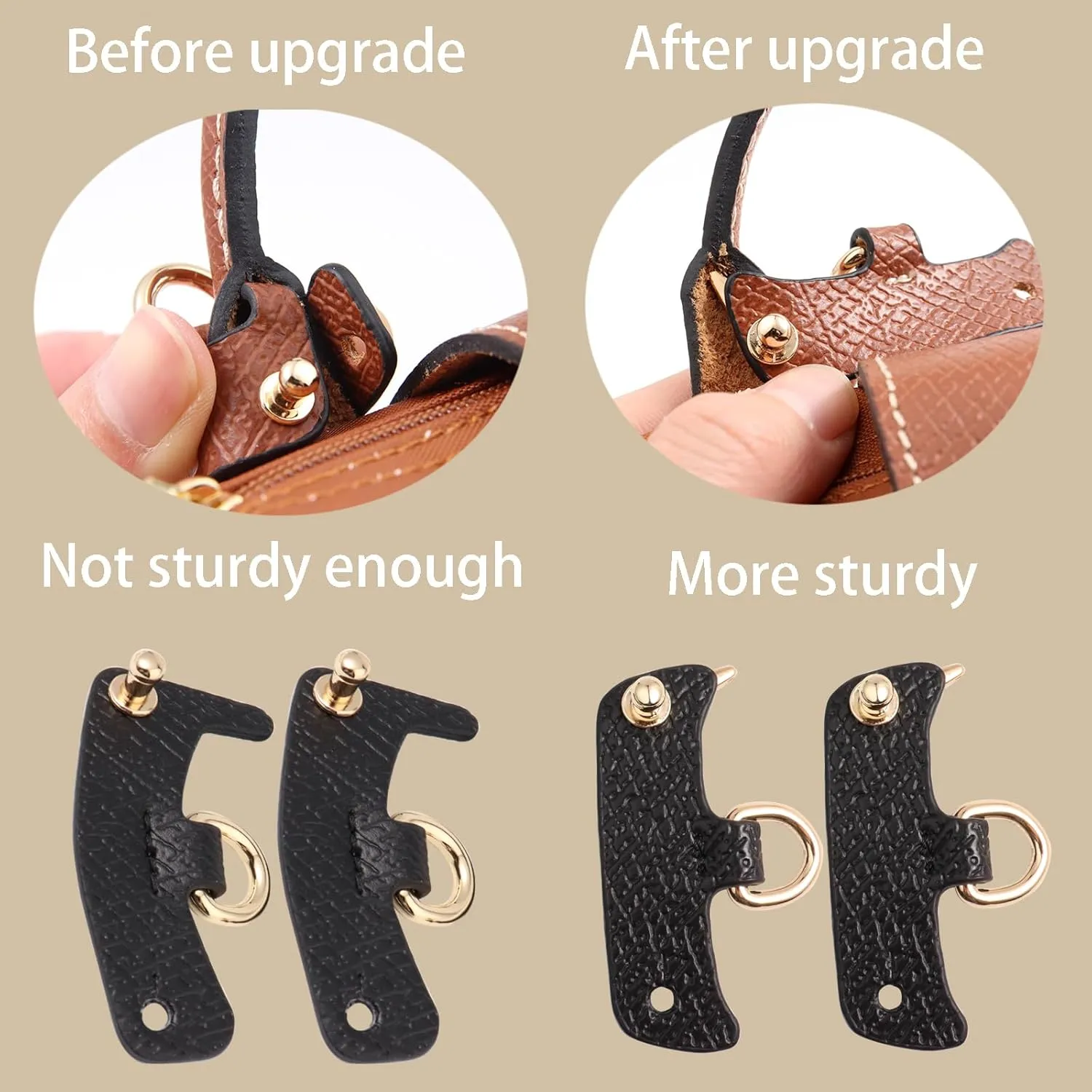 Purse Strap Kit for Longchamp Bag，Crossbody Strap Compatible for Longchamp Mini Pouch Conversion Kit