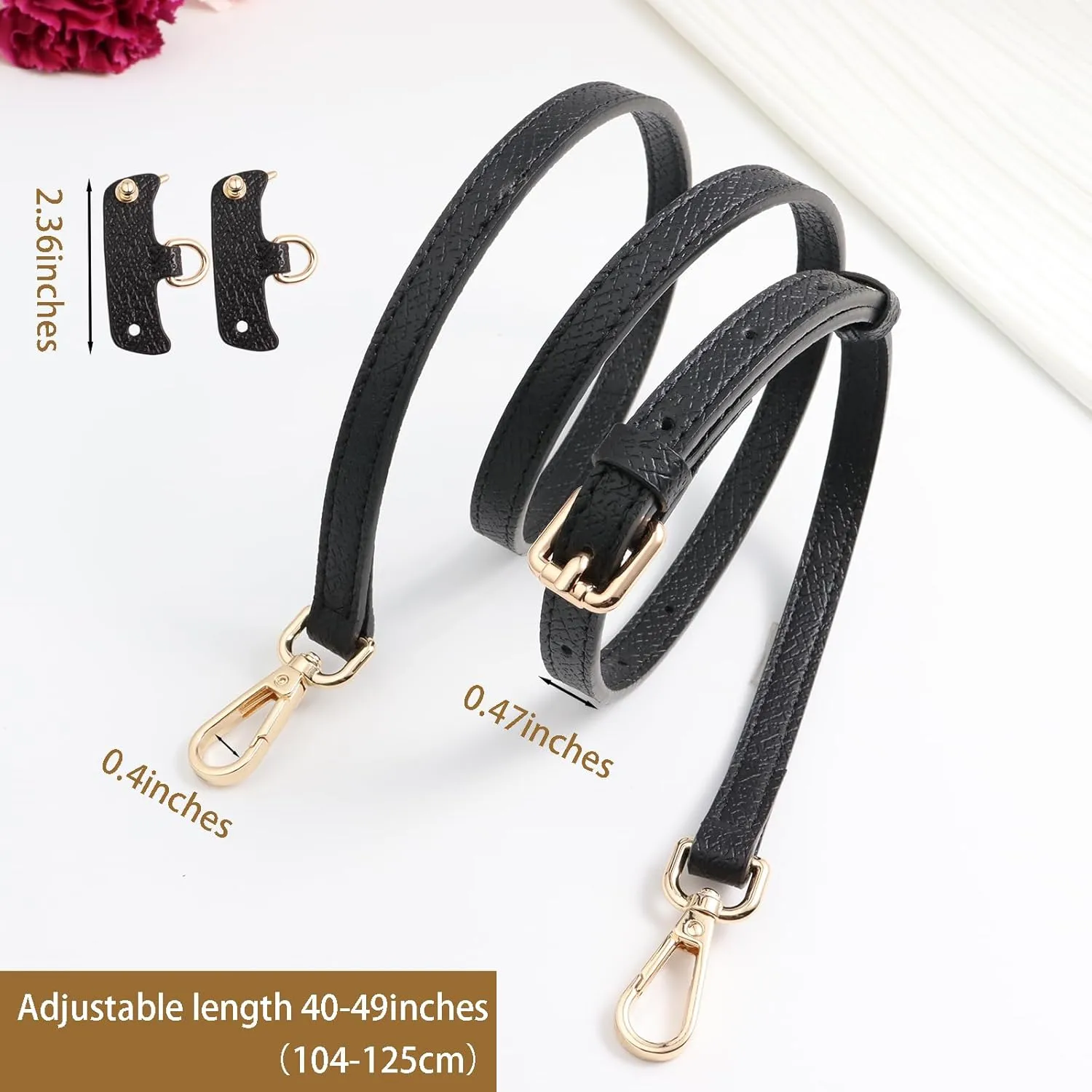 Purse Strap Kit for Longchamp Bag，Crossbody Strap Compatible for Longchamp Mini Pouch Conversion Kit