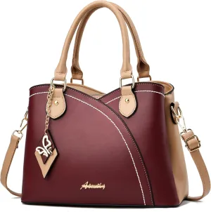 Purses and Handbags for Women Tote PU Leather Ladies Satchel Top Handle Crossbody Shoulder Bag