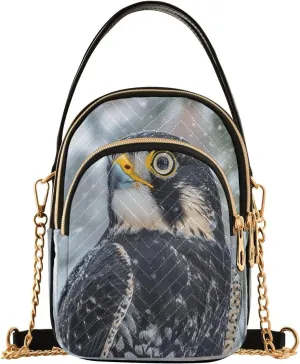 Quilted Crossbody Bags for Women Trendy, Falcon Small Shoulder Handbags Leather Purse for Women Cross Body Purses