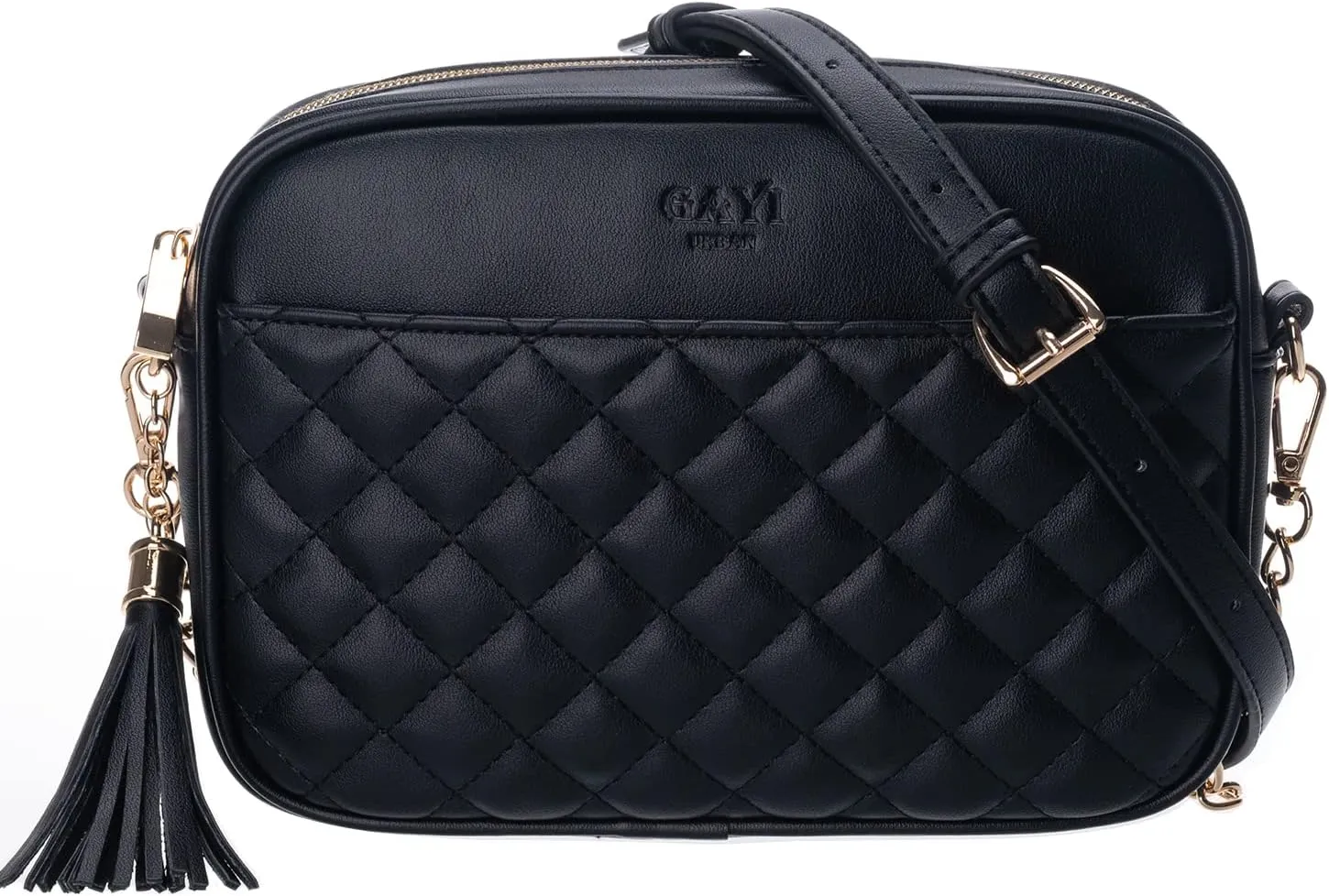 Quilted Crossbody Bags for Women, Vegan Leather Shoulder Handbags, Ladies Clutch Purses