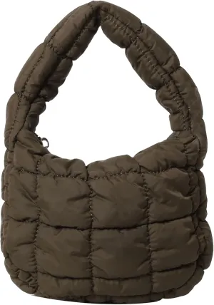 Quilted MINI Handbag and Purses Women Puffer Nylon Hobo Cotton Padded Purse Work Travel Lightweight