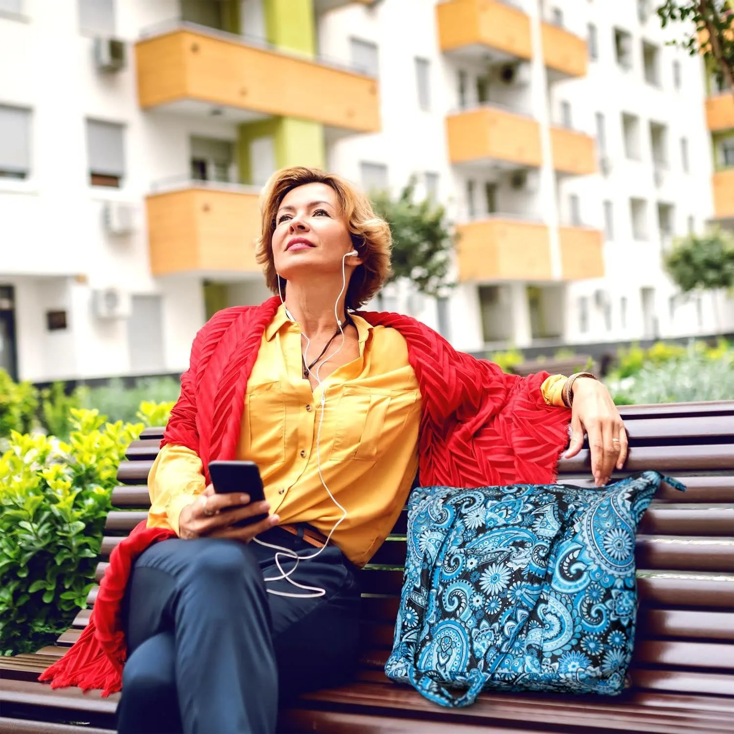 Quilted Shoulder Tote Bag Handbag