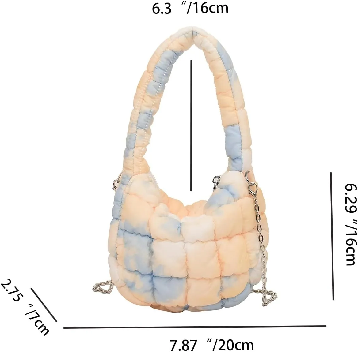 Quilted Tote Bag for Women Puffer Bag Lightweight Padding Shoulder Purse Hobo Bags Satchel Handbag Cloud Bags with Zip 2025