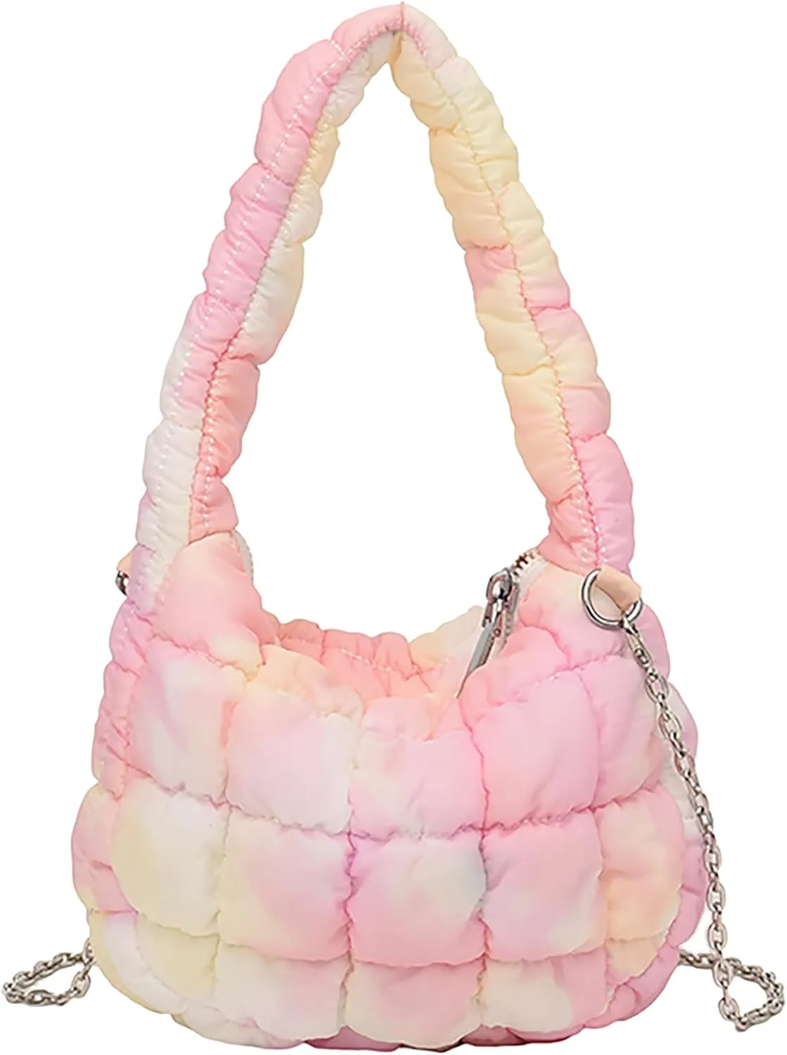 Quilted Tote Bag for Women Puffer Bag Lightweight Padding Shoulder Purse Hobo Bags Satchel Handbag Cloud Bags with Zip 2025