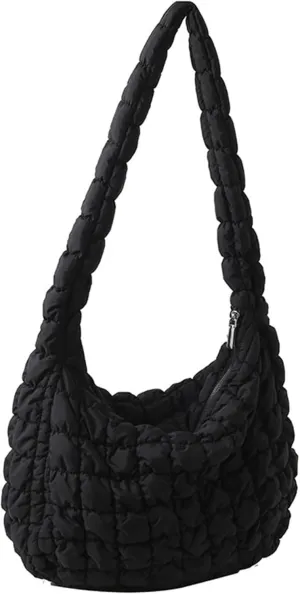 Quilted Tote Bag for Women Puffer Bags Large Padding Shoulder Bag Dumpling Underarm Bag Tote Bag Cloud Handbags with Zip