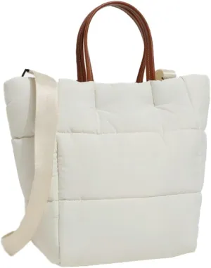 Quilted Tote Bags for Women Large Shoulder Crossbody Bag Padding Down Cotton Handbag Winter Retro Work Purse