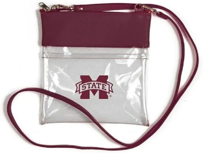 R73 Mississippi State Vegan Leather Stadium Compliant Gameday Crossbody Purse