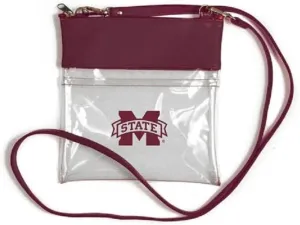 R73 Mississippi State Vegan Leather Stadium Compliant Gameday Crossbody Purse