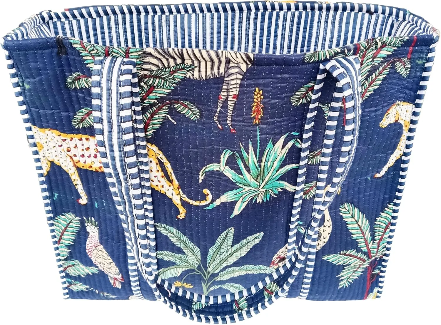 Rastogi Handicrafts Quilted Cotton Women Beautiful Printed Grocery Shopping Bag, Shoulder Bag, Tote Bag, Travel Bags
