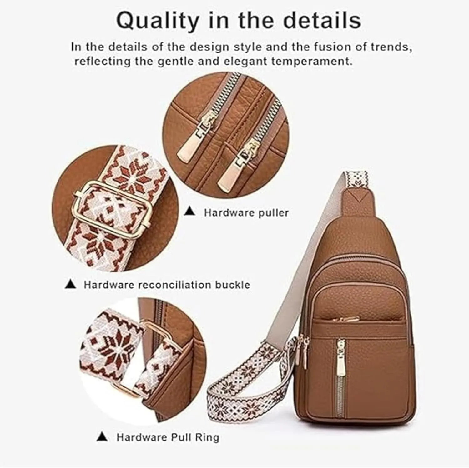 Relevantk Crossbody Bag, Wbougisay Crossbody Bag, Anti-Theft Solid Color Crossbody Bag, Large Crossbody Bags for Women