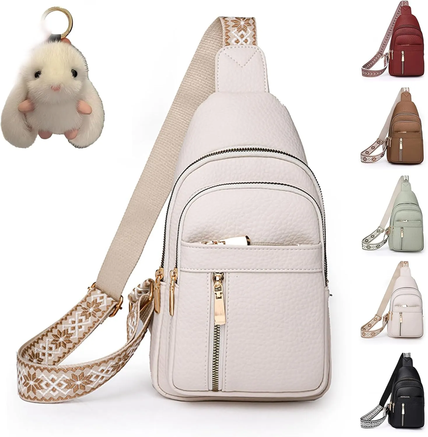 Relevantk Crossbody Bag, Wbougisay Crossbody Bag, Large Capacity Anti-Theft Solid Color Crossbody Bag
